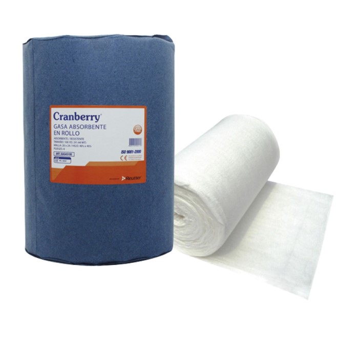 Gasa Absorbente en Rollo 4 Pliegues 100 YD 91.44 M x Unidad