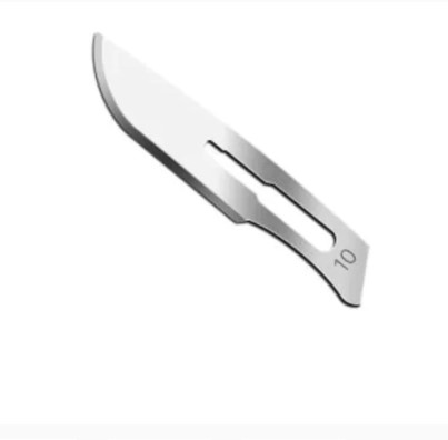 Hojas de Bisturí de Acero Inoxidable N° 10 Caja x 100 Unidades