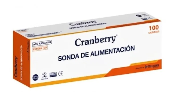Sonda de Alimentación 10 FR Libre de Látex caja x 100 Unidades | Cranberry