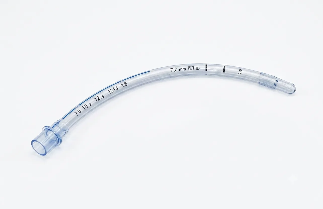 Tubo Endotraqueal Sin Balón 2,5 mm caja x 10 Unidades Cranberry