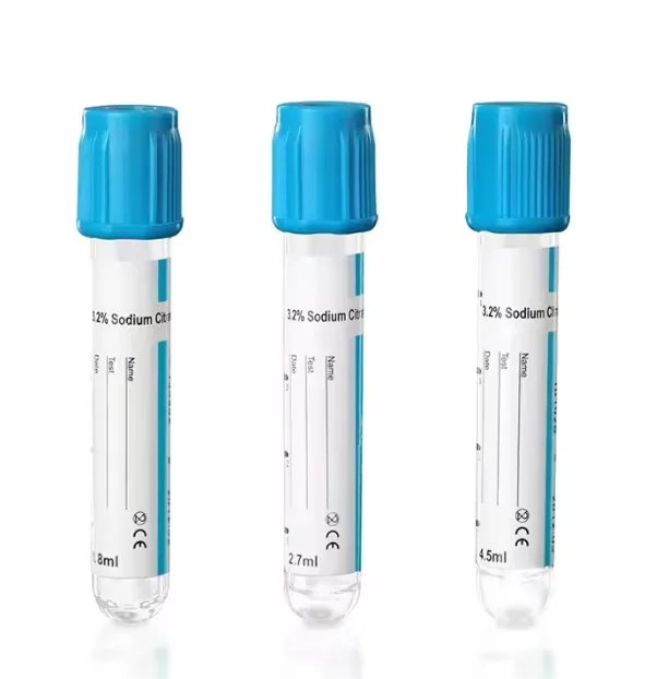 Tubo Tapa Celeste al Vacío de 1,8 ml Citrato de Sodio al 3,2% Rack x 100 Unidades