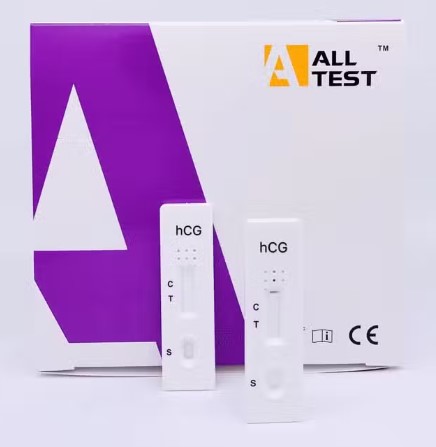 Test Rápido HCG en Orina, Sangre, Suero o Plasma ALL TEST Caja x 40 Unidades