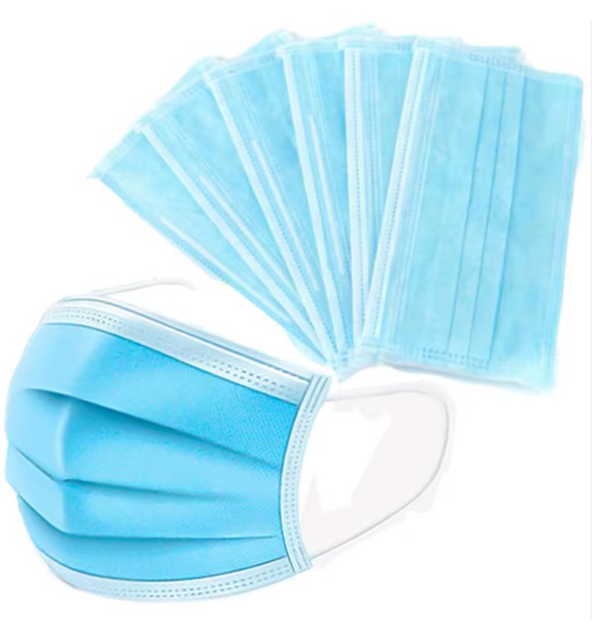 Mascarilla Quirúrgica de 3 Pliegues, Grado Médico