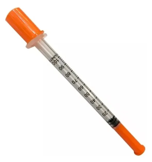 Jeringa 1cc Descartable Insulina 29G x 5/16 Caja x 100 Unidades