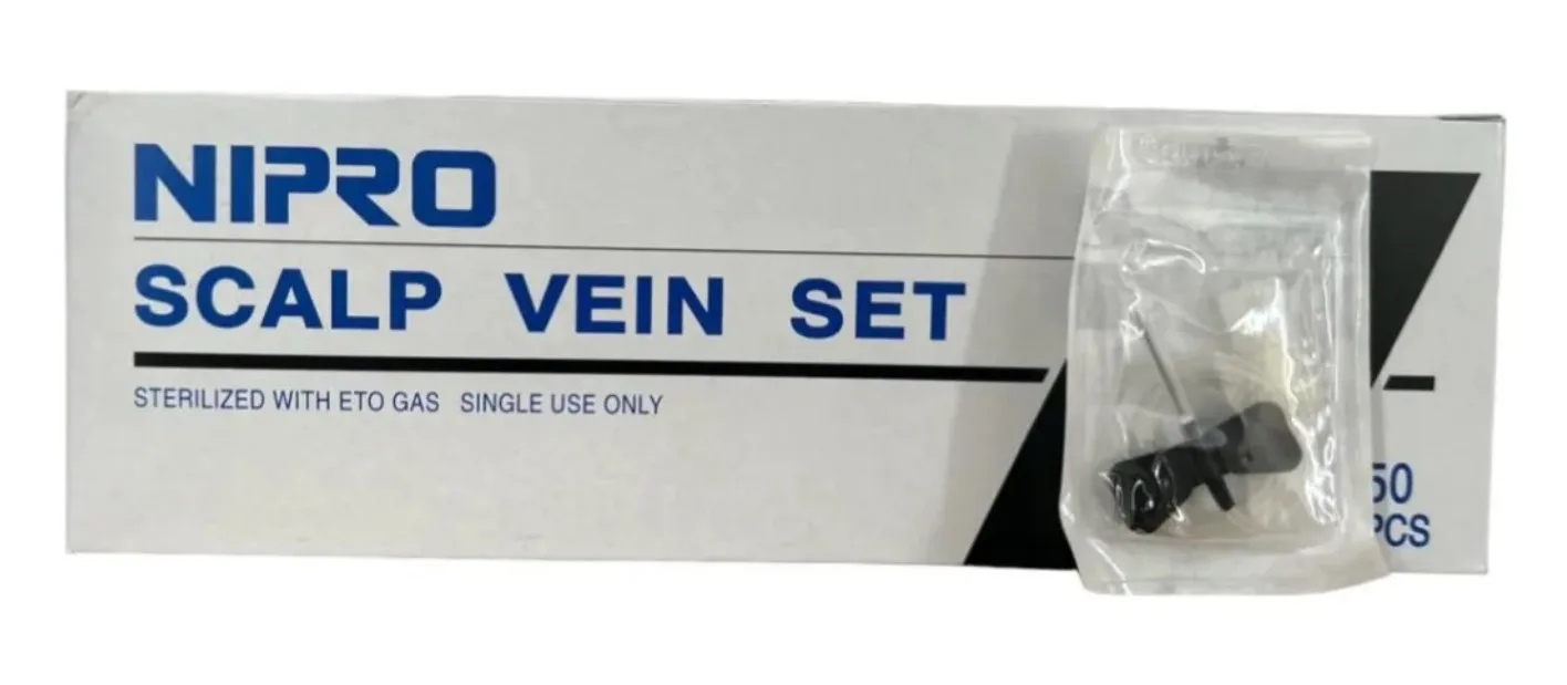 Mariposa Pericraneal Scalp-Vein 22G x 3/4 Caja 50 Unidades Nipro