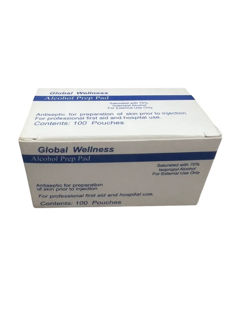 Alcohol Pad, con Alcohol Isopropílico 70º Caja x 100 Unidades