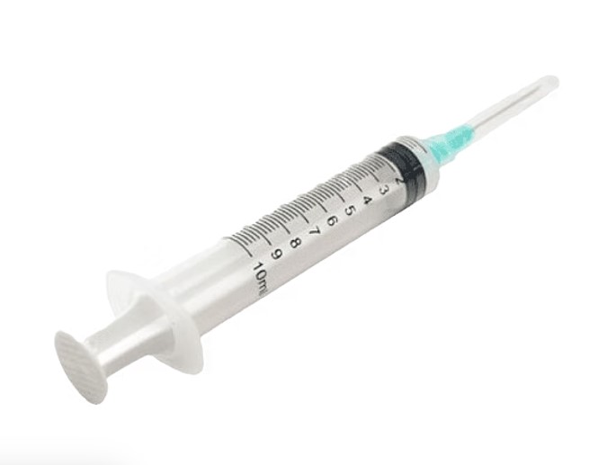 Jeringa 10 cc con Aguja 21Gx 1 1/2", Luer Lock Caja x 100 Unidades NIPRO