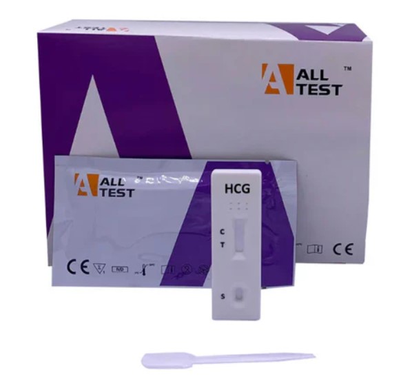 Test Rápido HCG en Orina, Sangre, Suero o Plasma ALL TEST Caja x 40 Unidades
