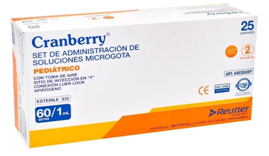 Bajada de Suero Microgota 60/1 Caja x 25 Unidades