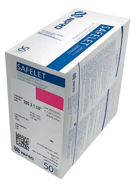 Catéter Intravenoso 20 x 11/4 " 32 mm Caja 50 Unidades NIPRO