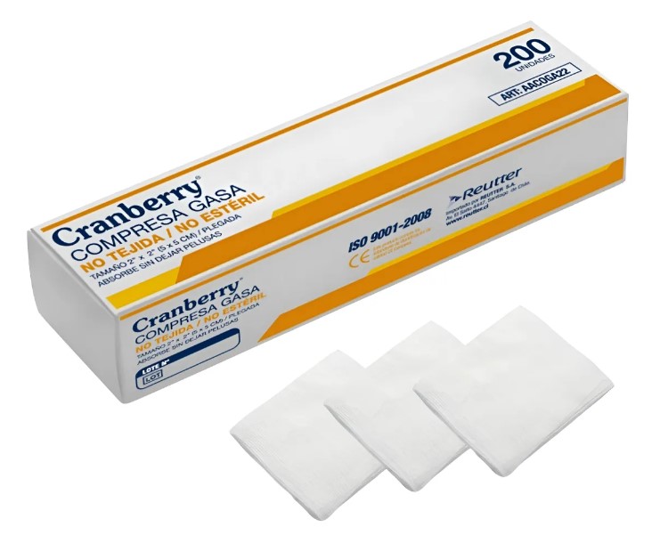 Gasa No Tejida 5 x 5 cm Caja x 200 Unidades